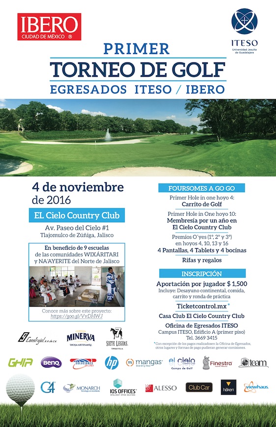 Boletos para Primer Torneo De Golf en TicketControl (viernes 04 de  noviembre del 2016)